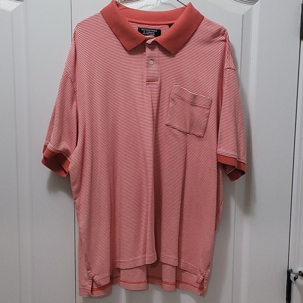 Men's roundtree and Yorke Pima cotton polo shirt